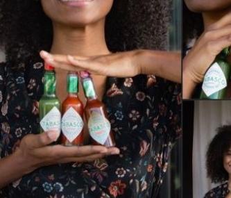 Eat with fingers and Tabasco